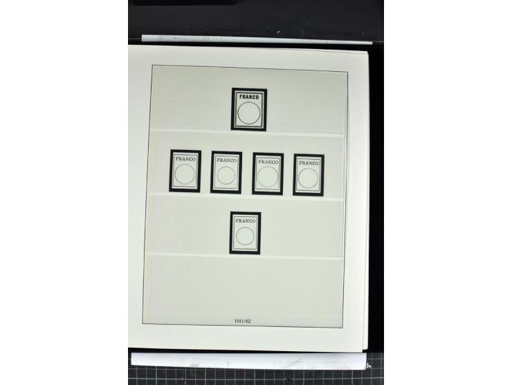 1854/1986, postfrische, ungebrauchte und gestempelte Sammlung in 3 Lindner-T-Alben