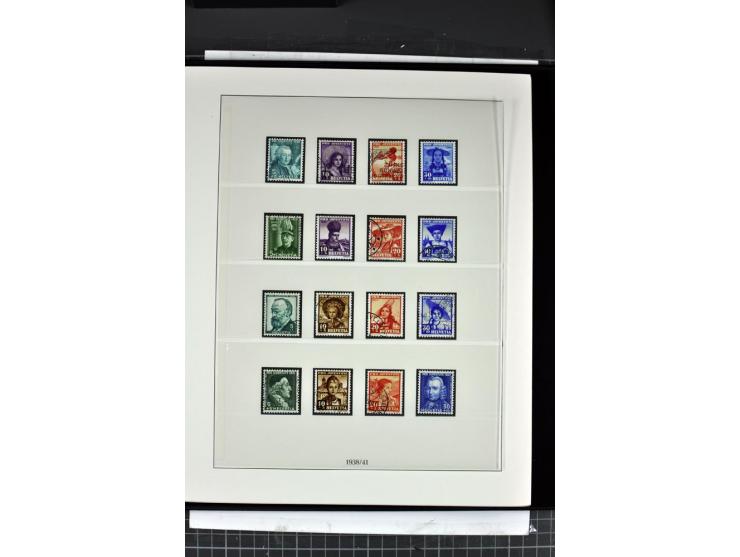 1854/1986, postfrische, ungebrauchte und gestempelte Sammlung in 3 Lindner-T-Alben