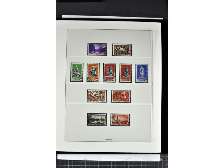 1854/1986, postfrische, ungebrauchte und gestempelte Sammlung in 3 Lindner-T-Alben