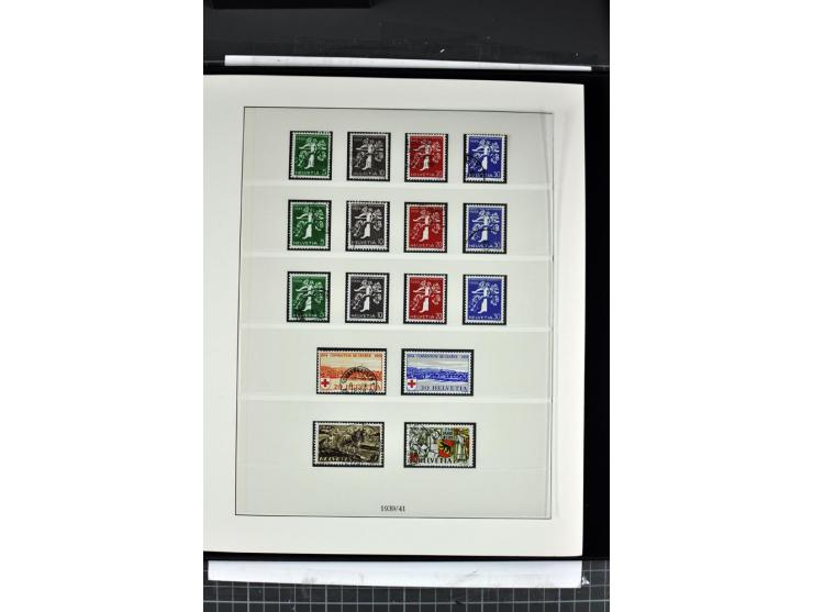 1854/1986, postfrische, ungebrauchte und gestempelte Sammlung in 3 Lindner-T-Alben