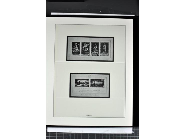 1854/1986, postfrische, ungebrauchte und gestempelte Sammlung in 3 Lindner-T-Alben