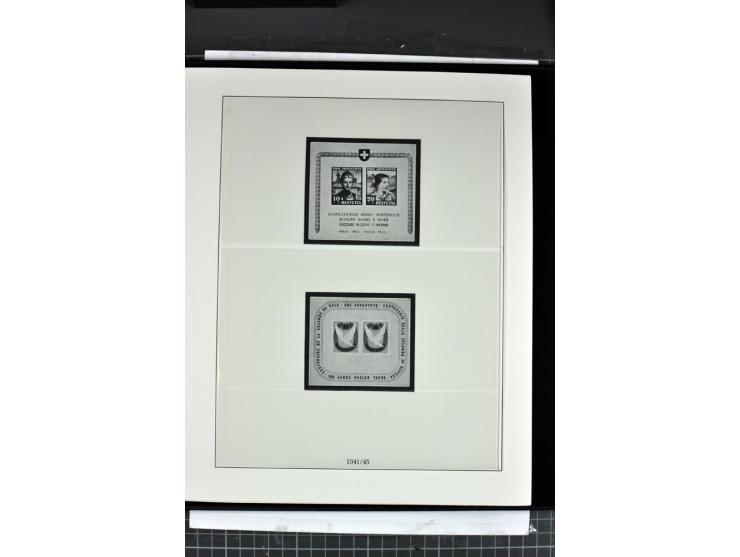 1854/1986, postfrische, ungebrauchte und gestempelte Sammlung in 3 Lindner-T-Alben