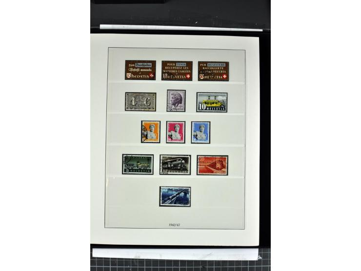 1854/1986, postfrische, ungebrauchte und gestempelte Sammlung in 3 Lindner-T-Alben