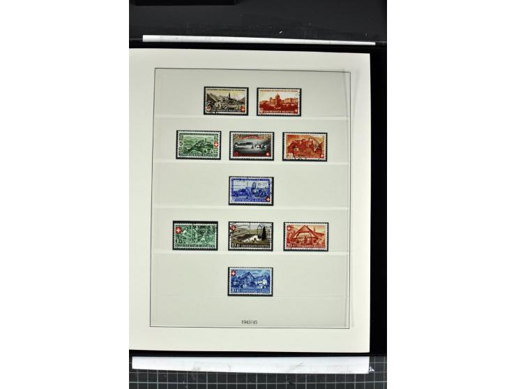1854/1986, postfrische, ungebrauchte und gestempelte Sammlung in 3 Lindner-T-Alben