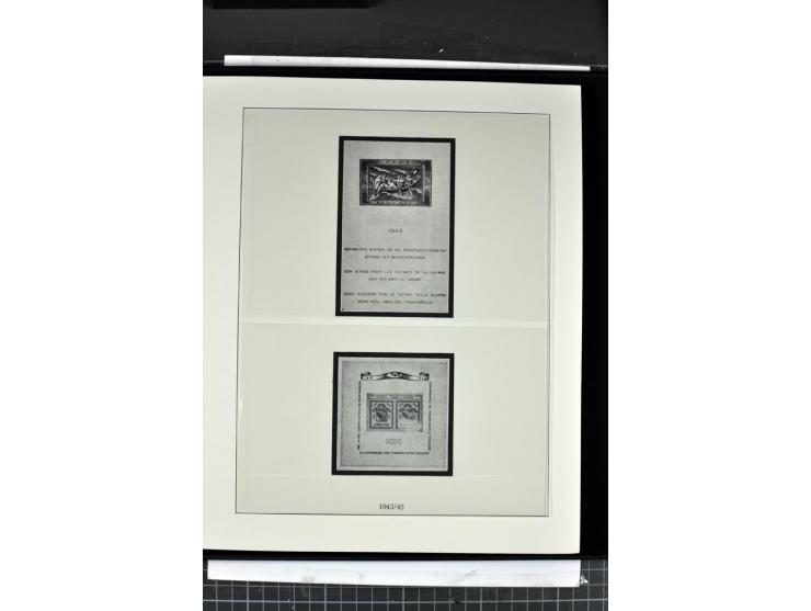 1854/1986, postfrische, ungebrauchte und gestempelte Sammlung in 3 Lindner-T-Alben