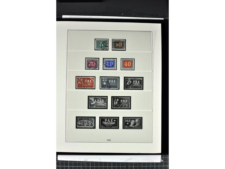 1854/1986, postfrische, ungebrauchte und gestempelte Sammlung in 3 Lindner-T-Alben