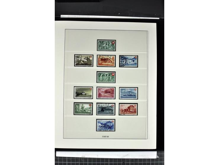 1854/1986, postfrische, ungebrauchte und gestempelte Sammlung in 3 Lindner-T-Alben