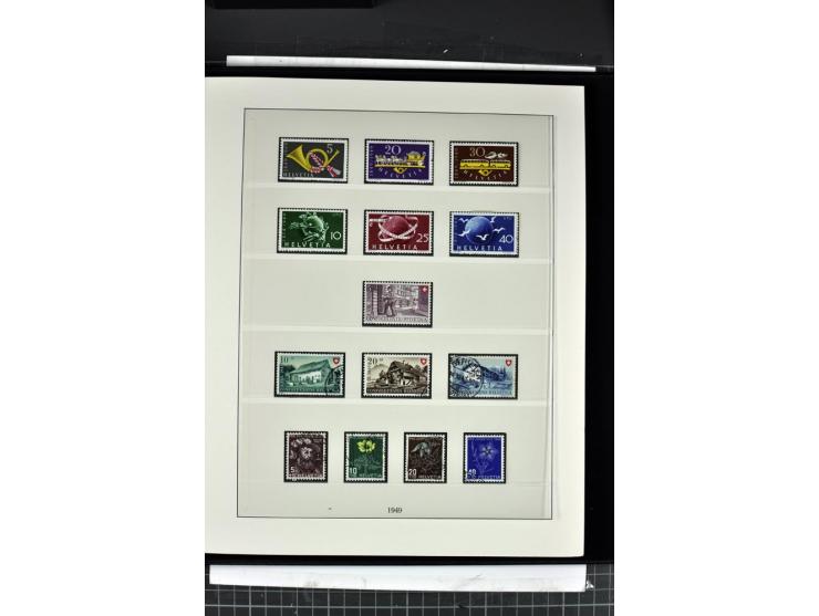 1854/1986, postfrische, ungebrauchte und gestempelte Sammlung in 3 Lindner-T-Alben