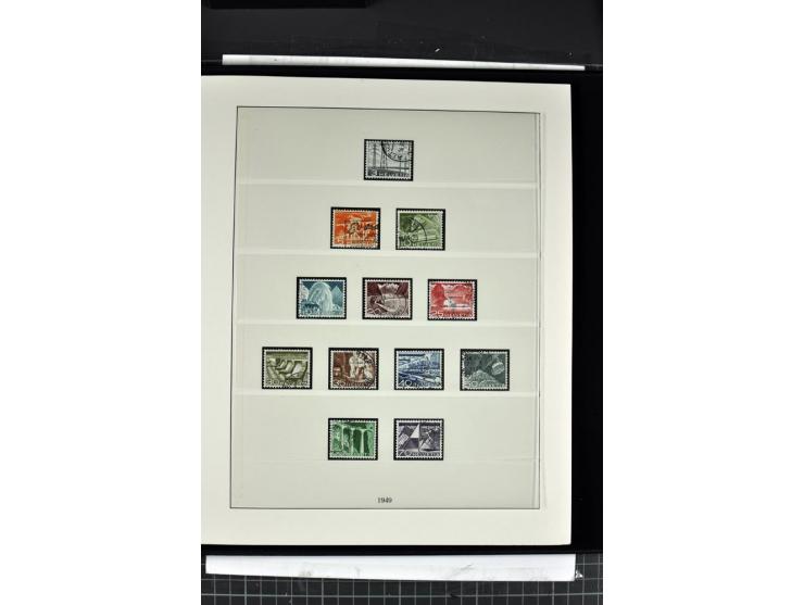 1854/1986, postfrische, ungebrauchte und gestempelte Sammlung in 3 Lindner-T-Alben