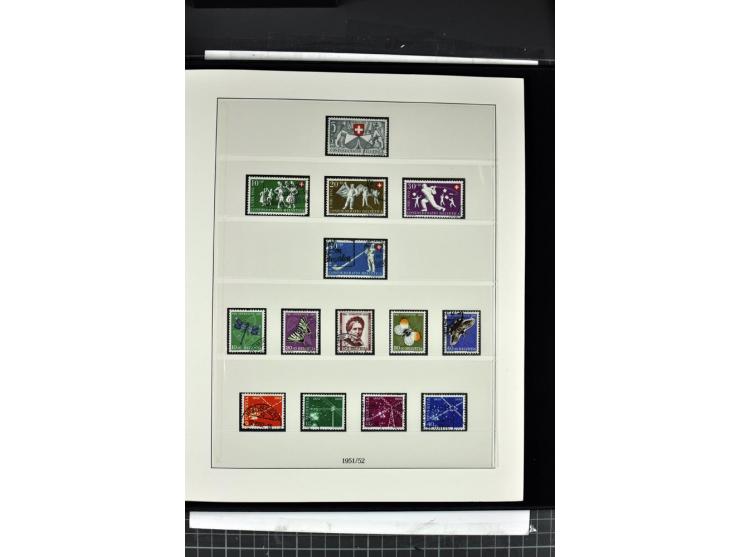 1854/1986, postfrische, ungebrauchte und gestempelte Sammlung in 3 Lindner-T-Alben