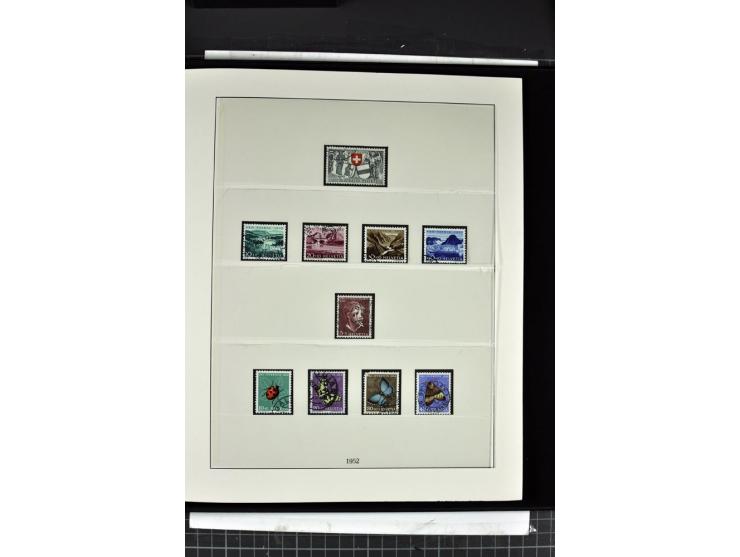 1854/1986, postfrische, ungebrauchte und gestempelte Sammlung in 3 Lindner-T-Alben