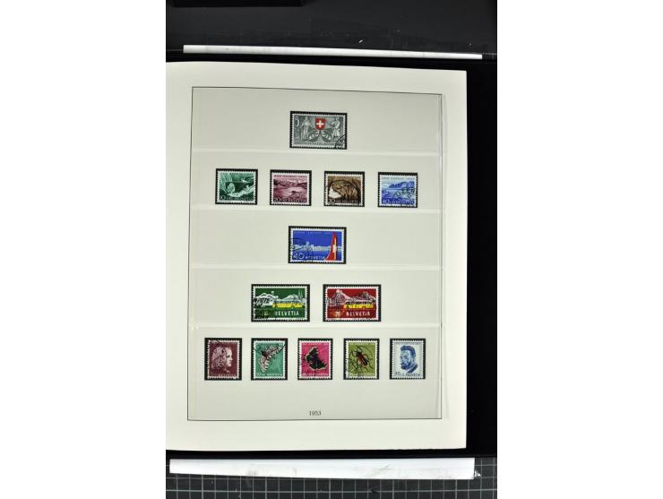 1854/1986, postfrische, ungebrauchte und gestempelte Sammlung in 3 Lindner-T-Alben