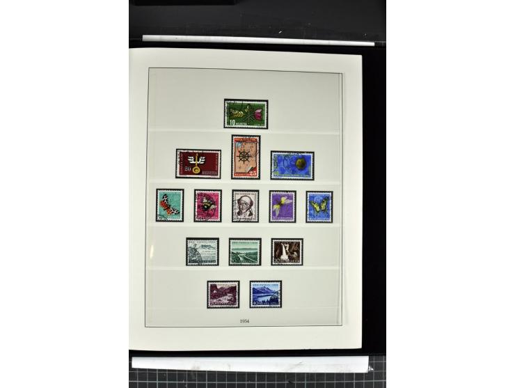 1854/1986, postfrische, ungebrauchte und gestempelte Sammlung in 3 Lindner-T-Alben