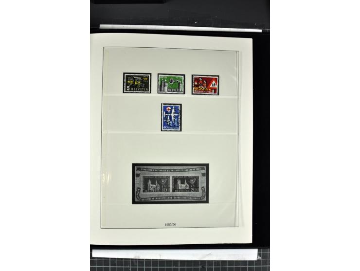 1854/1986, postfrische, ungebrauchte und gestempelte Sammlung in 3 Lindner-T-Alben