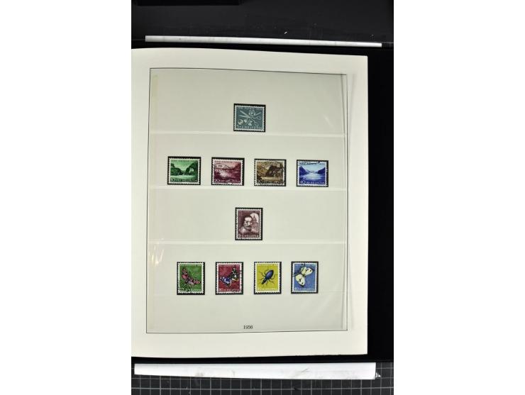 1854/1986, postfrische, ungebrauchte und gestempelte Sammlung in 3 Lindner-T-Alben