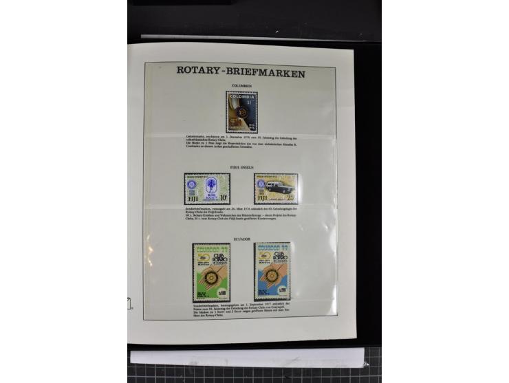 1854/1986, postfrische, ungebrauchte und gestempelte Sammlung in 3 Lindner-T-Alben