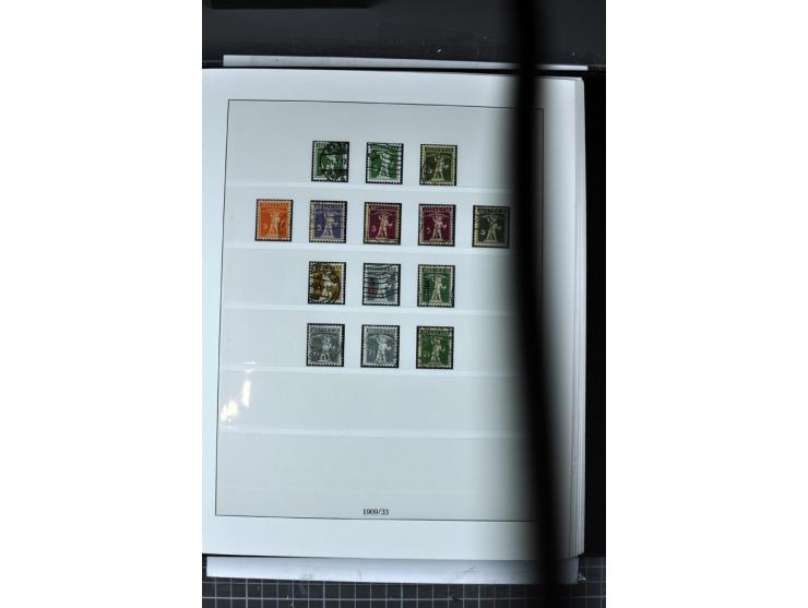 1854/1986, postfrische, ungebrauchte und gestempelte Sammlung in 3 Lindner-T-Alben