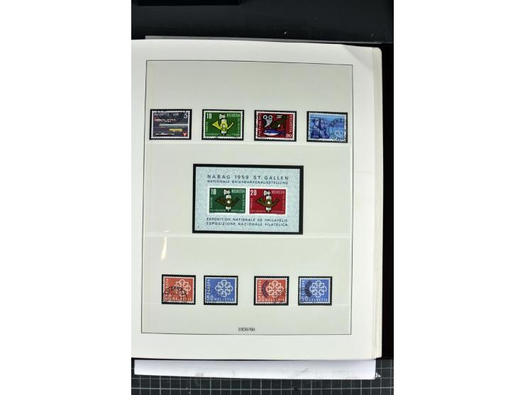 1854/1986, postfrische, ungebrauchte und gestempelte Sammlung in 3 Lindner-T-Alben