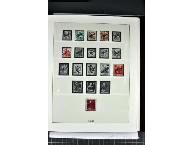 1854/1986, postfrische, ungebrauchte und gestempelte Sammlung in 3 Lindner-T-Alben