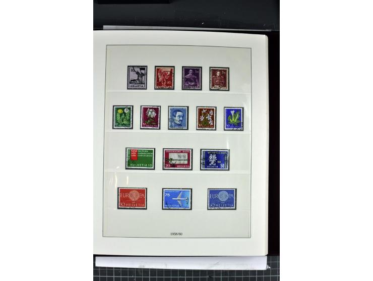 1854/1986, postfrische, ungebrauchte und gestempelte Sammlung in 3 Lindner-T-Alben