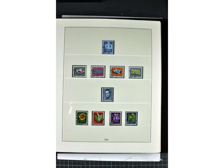1854/1986, postfrische, ungebrauchte und gestempelte Sammlung in 3 Lindner-T-Alben