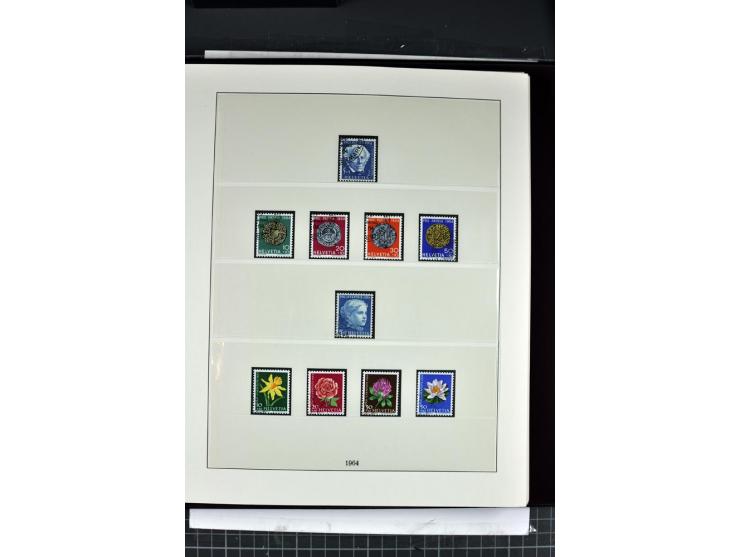 1854/1986, postfrische, ungebrauchte und gestempelte Sammlung in 3 Lindner-T-Alben