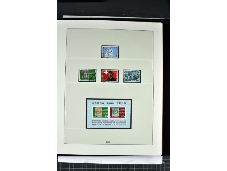 1854/1986, postfrische, ungebrauchte und gestempelte Sammlung in 3 Lindner-T-Alben