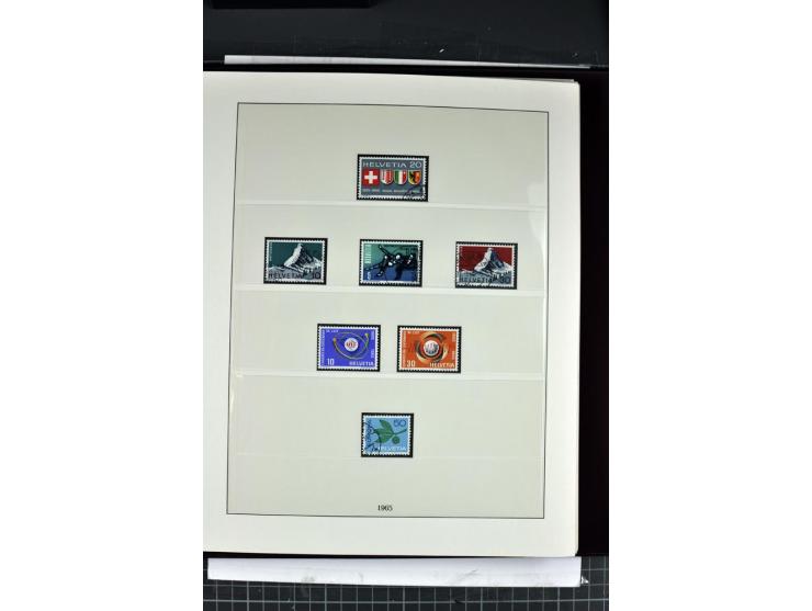 1854/1986, postfrische, ungebrauchte und gestempelte Sammlung in 3 Lindner-T-Alben