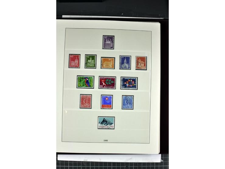 1854/1986, postfrische, ungebrauchte und gestempelte Sammlung in 3 Lindner-T-Alben