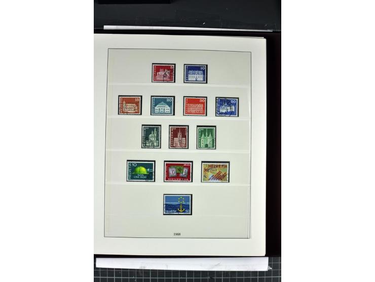 1854/1986, postfrische, ungebrauchte und gestempelte Sammlung in 3 Lindner-T-Alben
