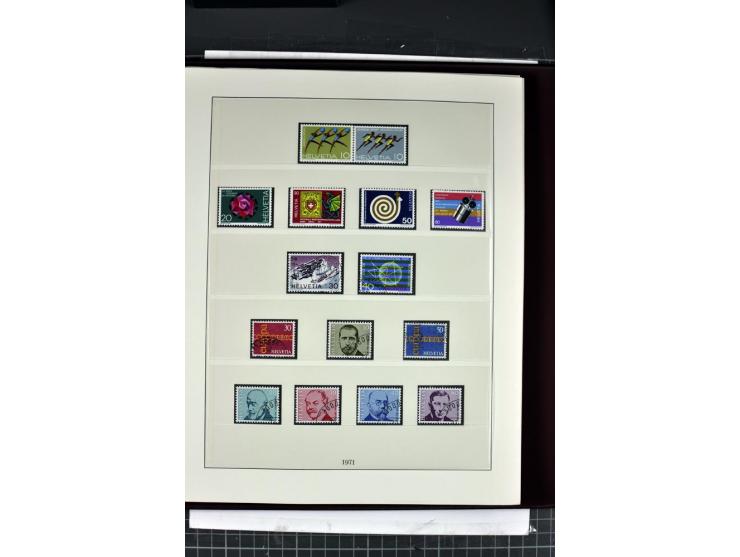 1854/1986, postfrische, ungebrauchte und gestempelte Sammlung in 3 Lindner-T-Alben