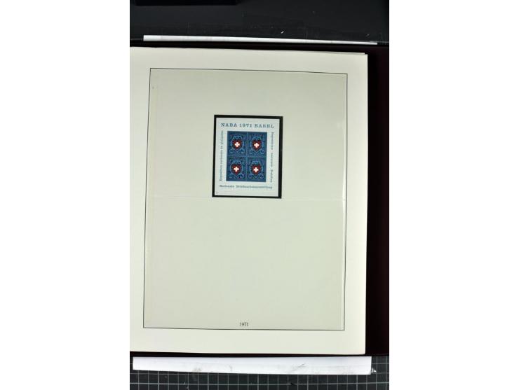 1854/1986, postfrische, ungebrauchte und gestempelte Sammlung in 3 Lindner-T-Alben