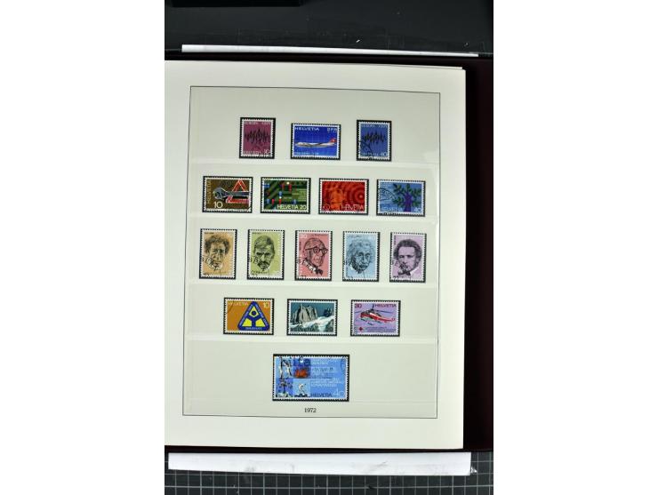 1854/1986, postfrische, ungebrauchte und gestempelte Sammlung in 3 Lindner-T-Alben