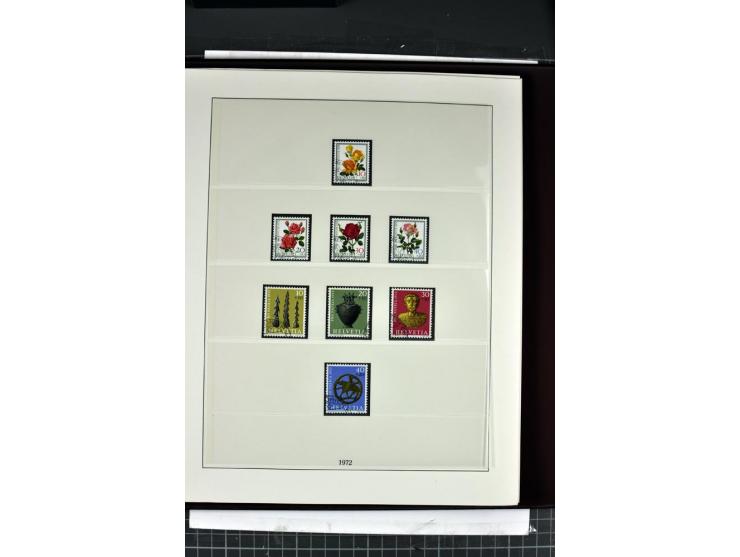1854/1986, postfrische, ungebrauchte und gestempelte Sammlung in 3 Lindner-T-Alben