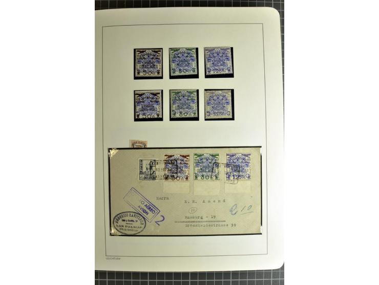1866/1945, interessante 6bändige Sammlung mit vielen Lokalausgaben, dabei sehr viele Briefe mit viel Zensurpost, außerdem Blo