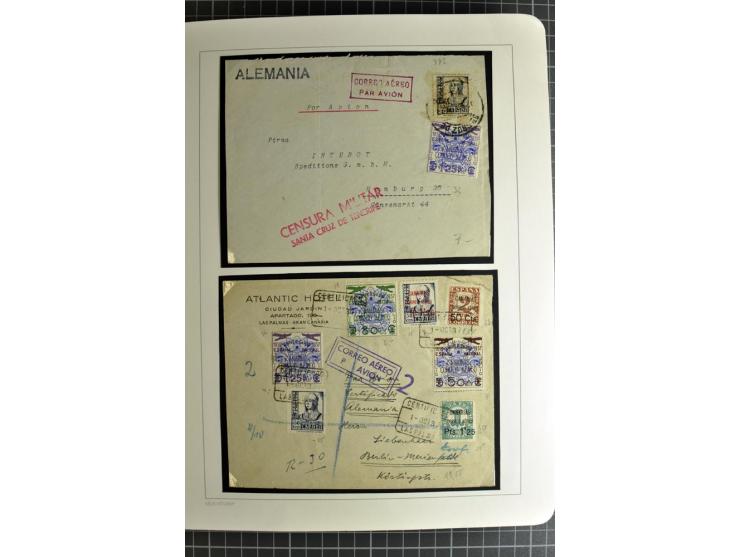 1866/1945, interessante 6bändige Sammlung mit vielen Lokalausgaben, dabei sehr viele Briefe mit viel Zensurpost, außerdem Blo