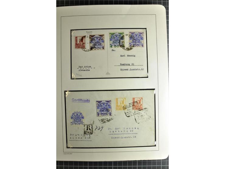 1866/1945, interessante 6bändige Sammlung mit vielen Lokalausgaben, dabei sehr viele Briefe mit viel Zensurpost, außerdem Blo