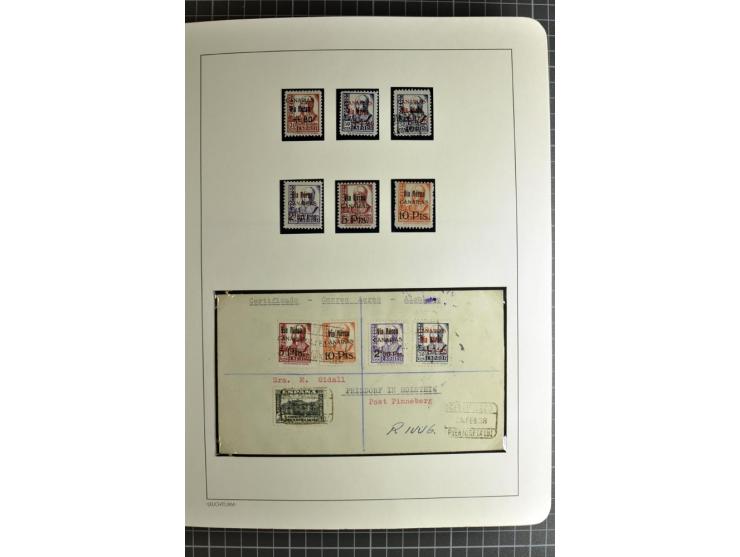 1866/1945, interessante 6bändige Sammlung mit vielen Lokalausgaben, dabei sehr viele Briefe mit viel Zensurpost, außerdem Blo
