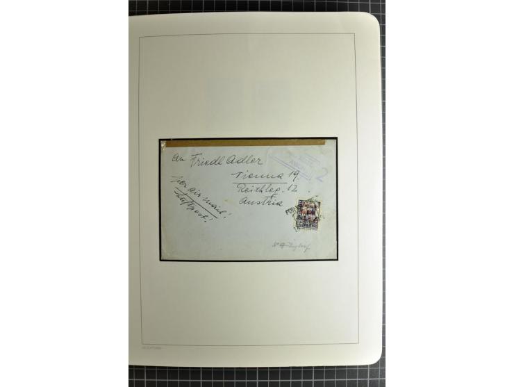 1866/1945, interessante 6bändige Sammlung mit vielen Lokalausgaben, dabei sehr viele Briefe mit viel Zensurpost, außerdem Blo