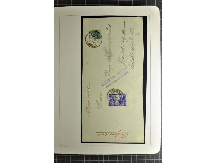 1866/1945, interessante 6bändige Sammlung mit vielen Lokalausgaben, dabei sehr viele Briefe mit viel Zensurpost, außerdem Blo