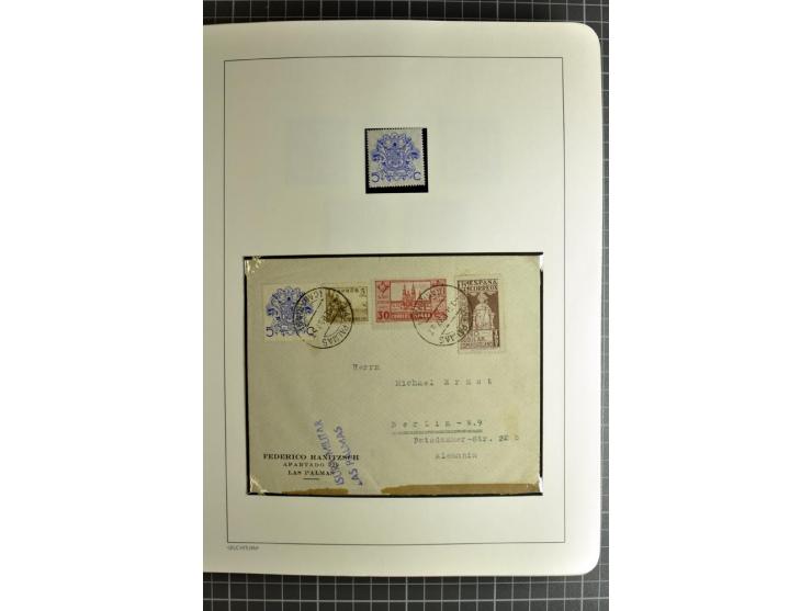 1866/1945, interessante 6bändige Sammlung mit vielen Lokalausgaben, dabei sehr viele Briefe mit viel Zensurpost, außerdem Blo