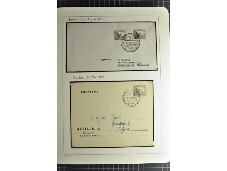 1866/1945, interessante 6bändige Sammlung mit vielen Lokalausgaben, dabei sehr viele Briefe mit viel Zensurpost, außerdem Blo