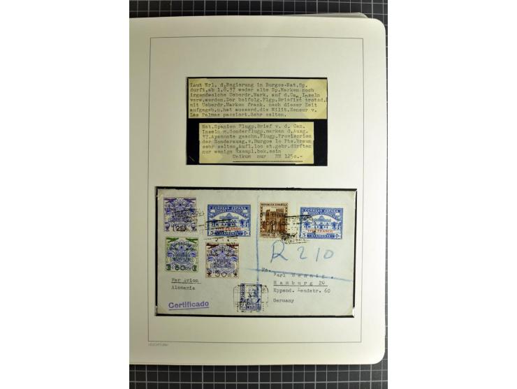 1866/1945, interessante 6bändige Sammlung mit vielen Lokalausgaben, dabei sehr viele Briefe mit viel Zensurpost, außerdem Blo