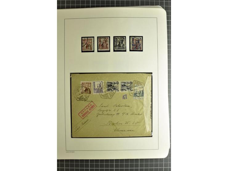 1866/1945, interessante 6bändige Sammlung mit vielen Lokalausgaben, dabei sehr viele Briefe mit viel Zensurpost, außerdem Blo