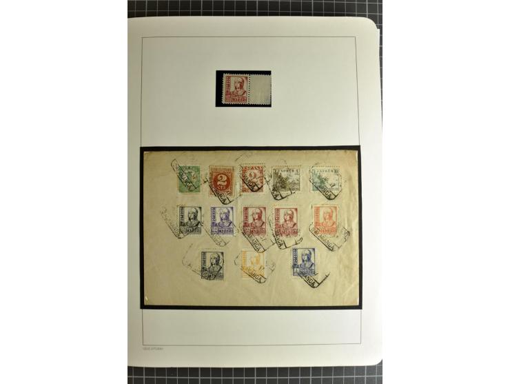 1866/1945, interessante 6bändige Sammlung mit vielen Lokalausgaben, dabei sehr viele Briefe mit viel Zensurpost, außerdem Blo