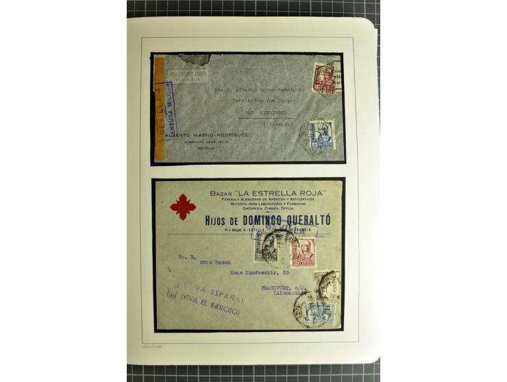 1866/1945, interessante 6bändige Sammlung mit vielen Lokalausgaben, dabei sehr viele Briefe mit viel Zensurpost, außerdem Blo