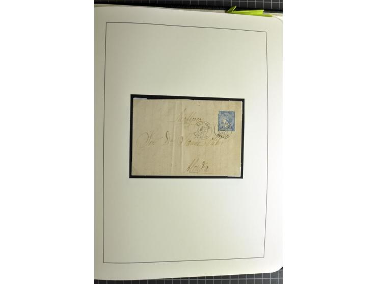 1866/1945, interessante 6bändige Sammlung mit vielen Lokalausgaben, dabei sehr viele Briefe mit viel Zensurpost, außerdem Blo