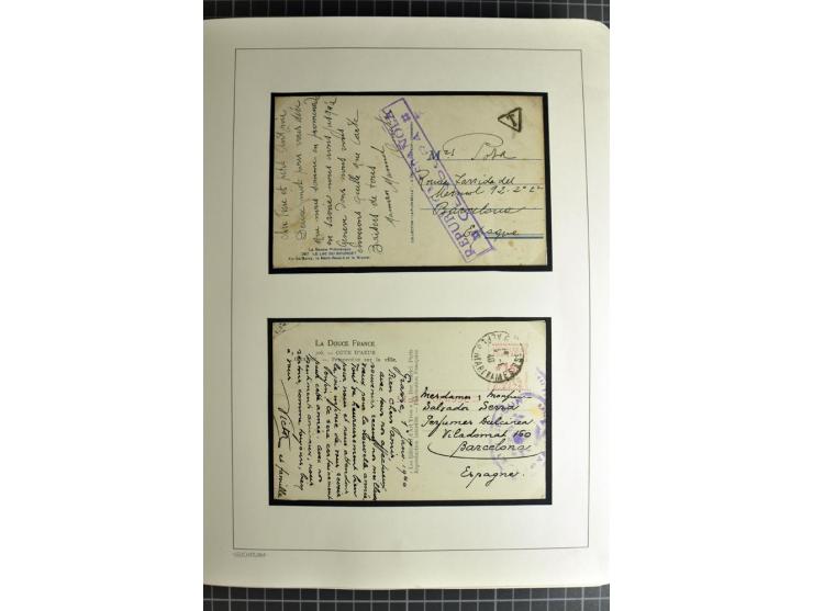 1866/1945, interessante 6bändige Sammlung mit vielen Lokalausgaben, dabei sehr viele Briefe mit viel Zensurpost, außerdem Blo