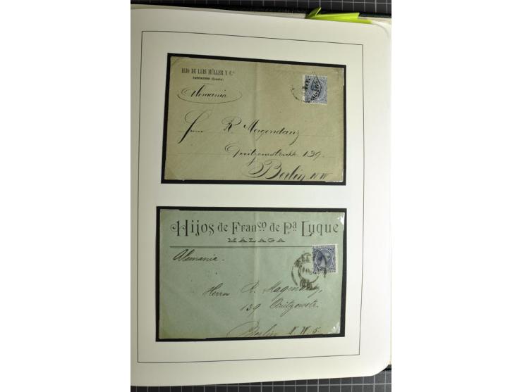 1866/1945, interessante 6bändige Sammlung mit vielen Lokalausgaben, dabei sehr viele Briefe mit viel Zensurpost, außerdem Blo