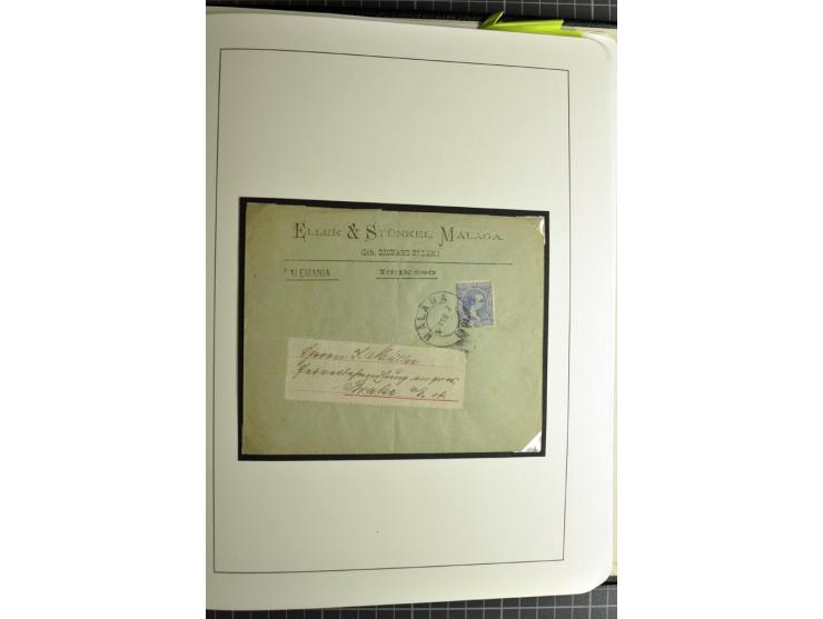 1866/1945, interessante 6bändige Sammlung mit vielen Lokalausgaben, dabei sehr viele Briefe mit viel Zensurpost, außerdem Blo